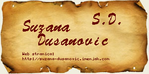 Suzana Dušanović vizit kartica